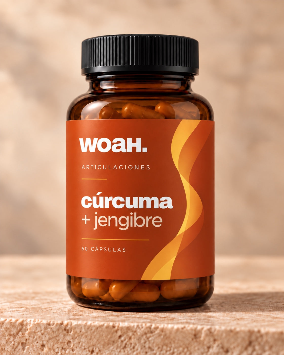 Frasco de Cúrcuma y jengibre WOAH